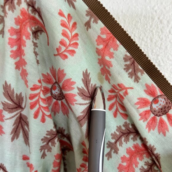 Machka Dress 38 US 8 Floral Babydoll Midi Spaghetti Strap Ruffle Hem Boho - Picture 5 of 12